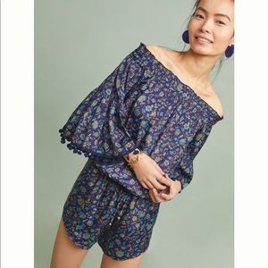 Anthropologie- Raga, Pommed Off-The-Shoulder Romper
